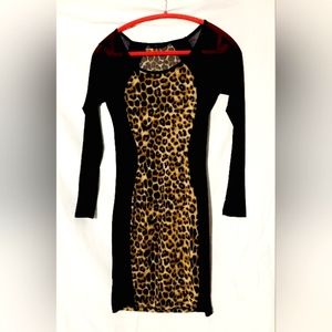 Ladies cheetah print dress